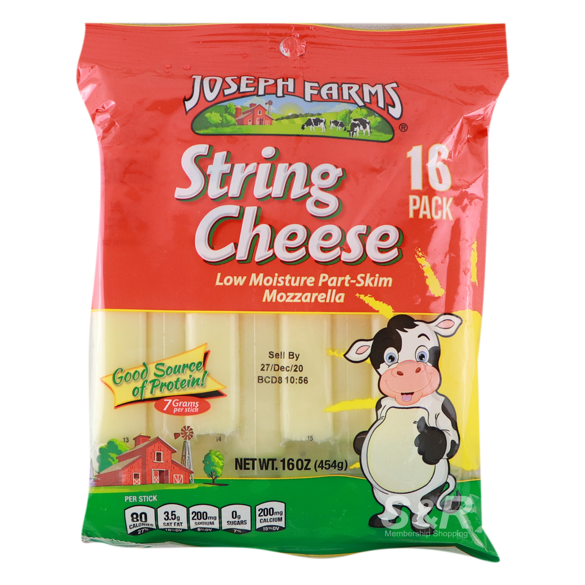 Joseph Farms String Cheese 454g